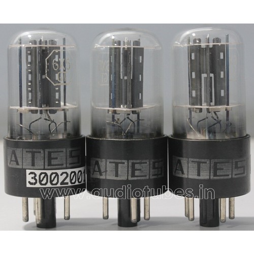 3Pcs 6X5GT CV573 ATES Black Base Made in U.S.A Amplitrex Tested #3002001/2/3 - Picture 4 of 11