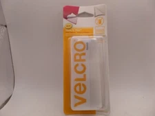 VELCRO VEL-30097-USA 6" X 4" 1 CT 6/24 SLEEK AND THIN STICK ON TAPE WHITE
