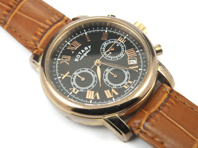 Rotary GB03710/10 Mens Rose Gold Chrono - 100m