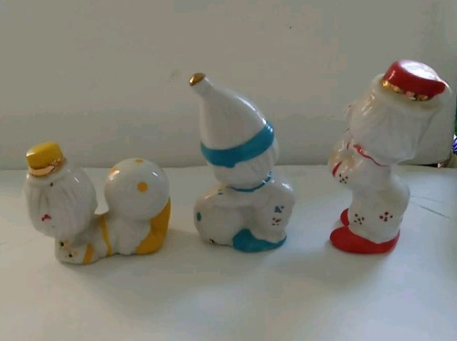Trio of Vintage Porcelain Clown Figurines Taiwan - Picture 7 of 8