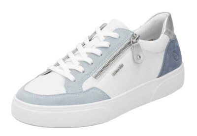 REMONTE  Damen Sneaker  REISSVERSCHLUSS  weiss  EINLAGEN GEEIGNET  weich