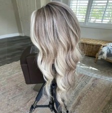 Highlight Lace Frontal Human Hair Blonde Brown For Women Remy Hair