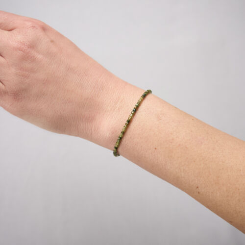 Turmalin Armband grün - Edelstein Armband - 925 Silber - Verdelith Armkette Z104 - Bild 4 von 6