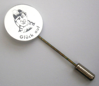B302) Gluck auf Bergmann Bergbau Vintage Werbung Krawatte Anstecknadel Anstecker