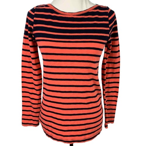J. Crew Factory Artist T Coral and Blue 