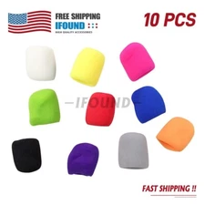 10 PCS Colors Handheld Stage Microphone Windscreen Foam Mic Cover Karaoke New