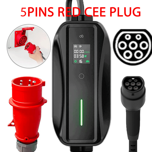 Typ 2 Ladekabel CEE 11kw 6-16A 7M Mobile Wallbox für Elektroautos Hybrid E-Auto - Bild 3 von 12