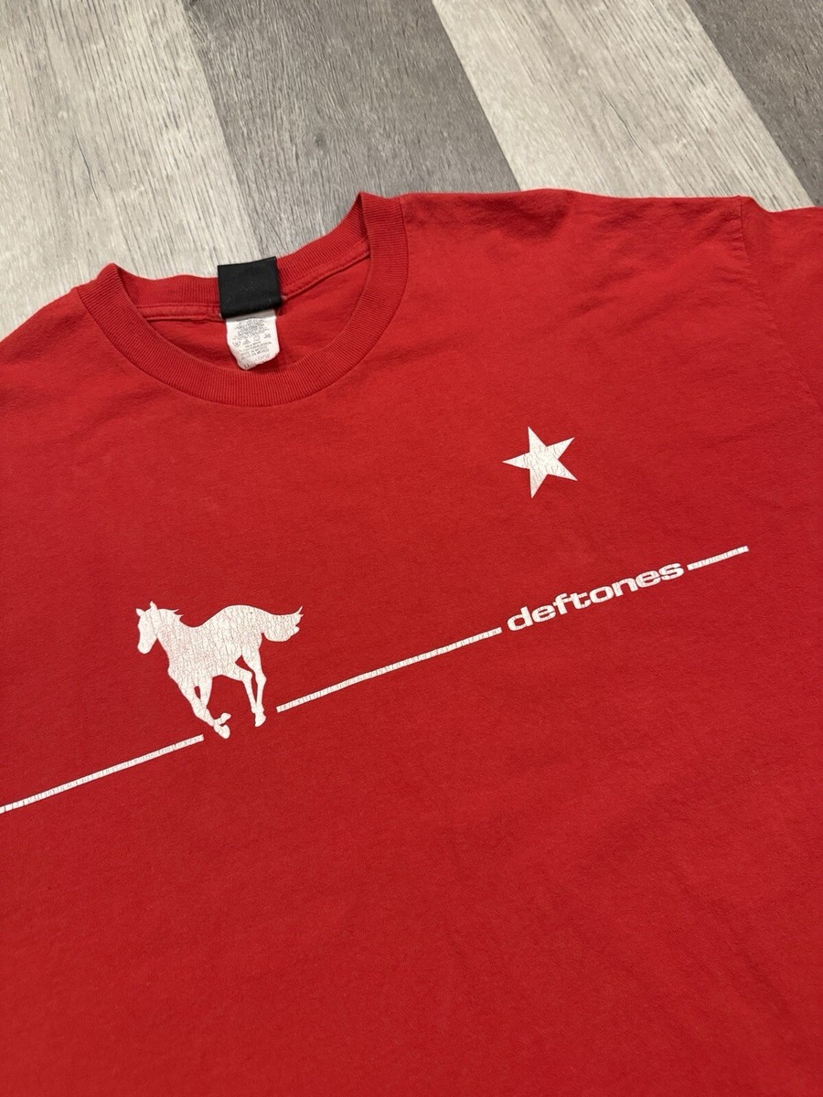 Vintage Deftones White Pony Red T-Shirt (Giant Tag) - XXL 2XL | eBay
