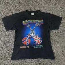 Molly Hatchet Humble Pie The Company of Snakes Black Unisex Tshirt Reprint