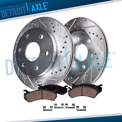 Front Brake Rotors + Brake Pads for 2005 2006 Nissan Armada Titan Infiniti QX56
