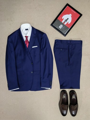 Traje azul de la marca Ted Marchel talla 40R - Imagen 4 de 12