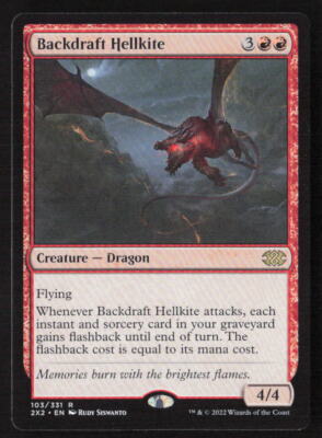 Backdraft Hellkite Double Masters 2022 #103 LP Magic the Gathering