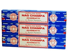 Satya Sai Baba Nag Champa Agarbatti Incense Sticks 1x15g - 3 packs