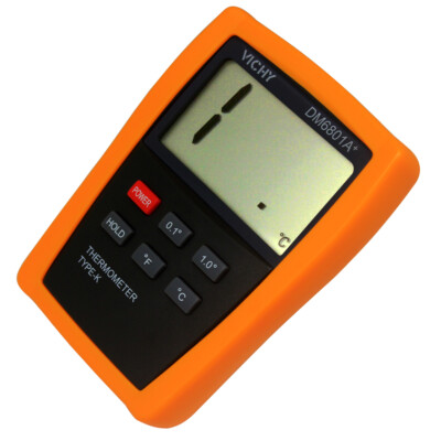 DM6801A One channel Large Digital THERMOMETER High resolution stability USA