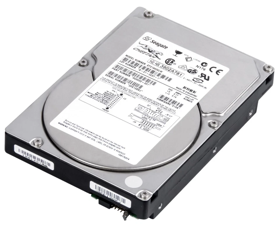 Hard Seagate ST318406LW 18GB 10000U/Min 4MB Cache ULTRA-160 SCSI 3.5 " Inch - Image 3 of 3