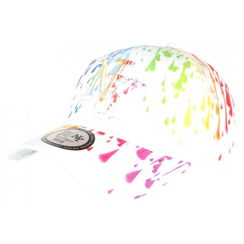 Casquette Baseball NY Blanche Et Rouge - Design 'Painter' - Taille Unique - Neuve Avec étiquette
