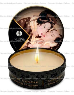 Shunga Erotic Massage Candle WARMING Scented Massage Lotion Oil - CHOCOLATE