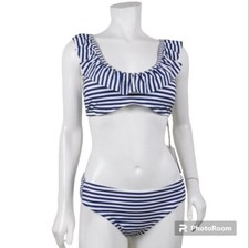 Vineyard Vines For Target Striped Bikini Swimwear L NWT EE 