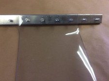 PVC Vinyl Replacement Strip 8"wX99"l USDA/Lotemp Clear Flat Material Qty. 5