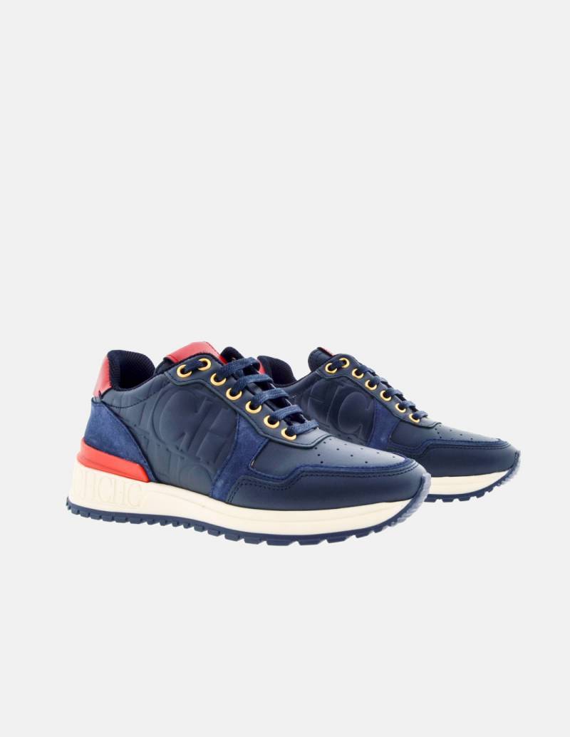 Sneakers Carolina Herrera Piel Azul Sello