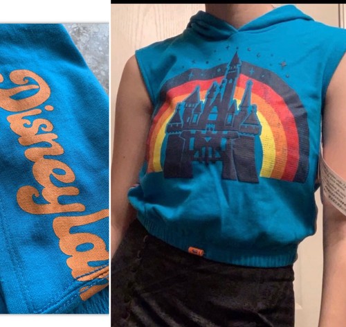 Disneyland Resort~Ärmellos Hoodie Pullover Oberteil~Castle~Jugend 7/8~Unisex 🌈 Neu - Bild 12 von 12