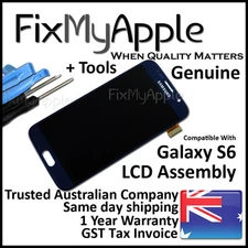 Samsung Galaxy S6 G920 OEM Black LCD Touch Screen Digitizer Assembly Replacement