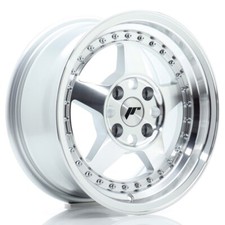 Cerchio in Lega JR Wheels JR6 15x7 ET25 4x100 Grigio Machined Face Cast
