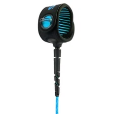 FCS 6' Freedom Helix All Around Leash Blue/Black