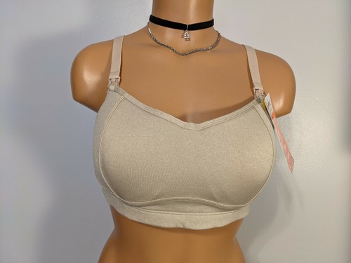 Playtex Nursing Low-Impact Wirefree Sport BH US3010, Nude Heather, Small - Bild 3 von 8