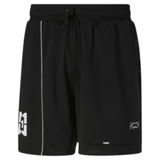PUMA Mikey Ralph Athletic Shorts Mens Black Casual Athletic Bottoms 62194102