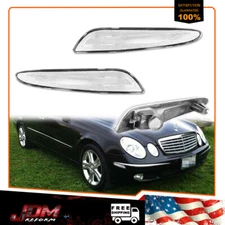Clear Lens Front Fender Side Marker Lights For 2003-2006 Mercedes W211 E-Class