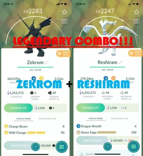 Pokemon GO: The Legendary Shiny Reshiram & Zekrom Have Arrived!