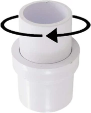 1 1/2" Pool Hose Swivel Connector Adapter for Manual Pool Vacuum Head