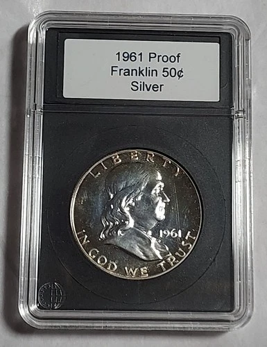 1961 Proof  Ben Franklin Silver Half Dollar ungraded uncertified