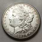 1883-S Morgan Silver Dollar $1, AU. F17
