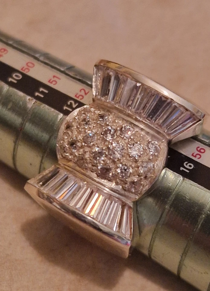  Chevalière Tank Modèle Papillon argent   925   oxydes    poids 10.8g - Photo 3/4