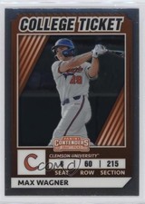 2022 Panini Elite Extra Edition College Tickets Optic Max Wagner #CTO-39 5x8