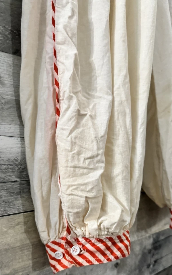 Vintage Broadway Rose Sailor Romper Jumpsuit Navy Red White w Belt S - Image 3 of 4