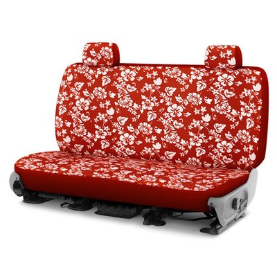 For Mercury Monarch 75-76 Dash Designs Hawaiian 1st Row Red Custom Seat Cover