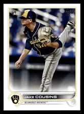 Jake Cousins 2022 Topps #20 Milwaukee Brewers ROOKIE Buy10get5FREE