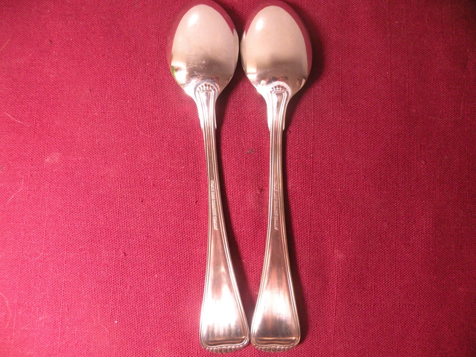 2 Teaspoons Towle HAMILTON Germany 18/8 Stainless Flatware Satin Handle 6 1/4" B - Image 4 of 4