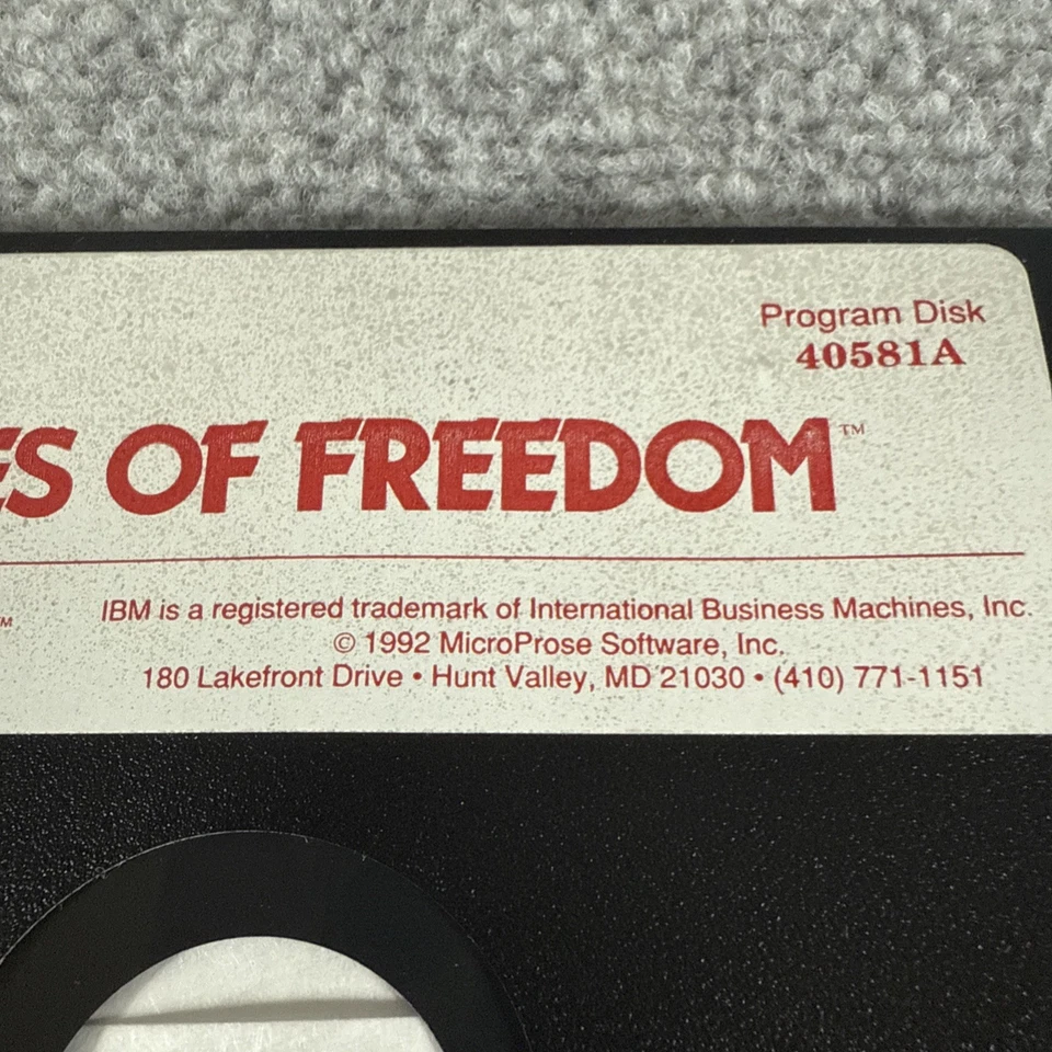 Flames Of Freedom IBM PC Big Box 5.25” Vtg Microplay Software Strategy Series - Image 3 of 4