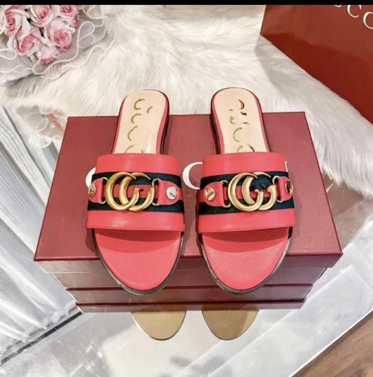 Gucci Red Sandals for Women for sale - eBay
