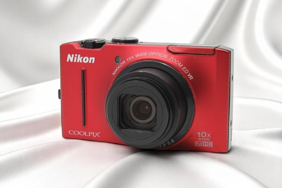 ニコンNikon COOLPIX S8100 動作確認済　 人気のレッド ニコン（Nikon） 良品 COOLPIX S8100 コンパクトデジタルカメラ レッド