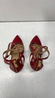 Michael Kors Women Heels 8 Red Patent Leather Strappy Pointed Toe Stiletto — photo 5