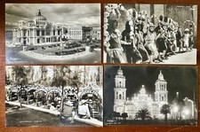 Lot of 4 Vintage Antique MEXICO Postcards 1920s 1920s RPPC