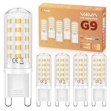 G9 LED Bulbs Warm White 5 Pcs 5W 3000K G9 Led Light Bulbs (45W Equivalent