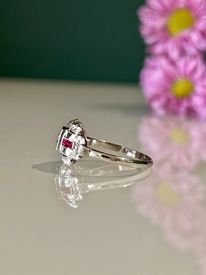 bague art déco or 18 carats - Photo 2/4