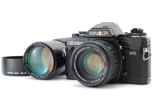 【Excellent】MINOLTA X-700 SLR  MC Rokkor  50mm F1.7 + MD 200mm f4 Lens From Japan