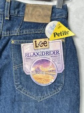 NWT Vintage Lee Relaxed Riders Jean Womens 12 High Rise Tapered 80s Mom NOS